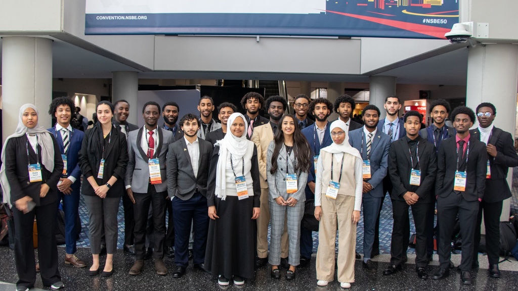 students standing for picture 